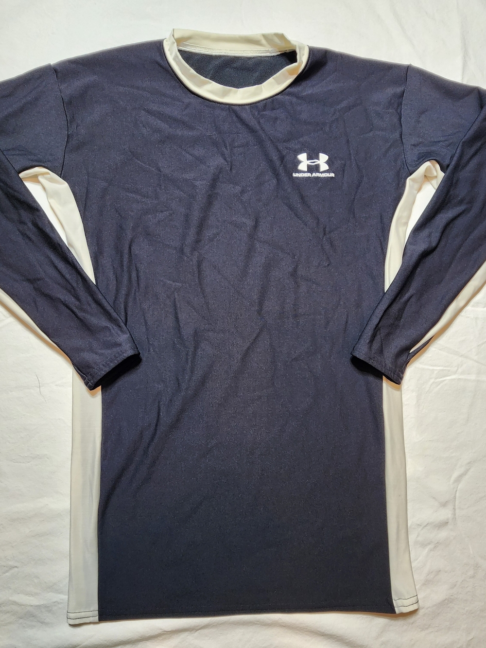 Under Armour Long Sleeve Athletic Shirt - Black & White